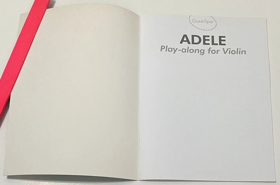 Guest Spot: Adele Violin Sheet Music Song Book w CD 2012 Hal Leonard NEW - Image 2 of 4