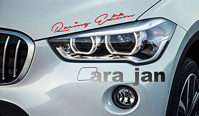 Racing Edition Decal Sticker sport speed car hood logo emblem sticker RED