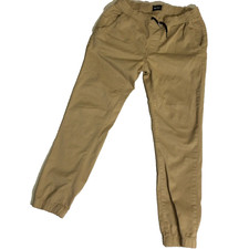 Hudson Boys Joggers Sz XL Beige Charlie Skinny Stretch Twill Kids Tapered Casual