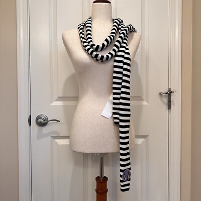 Max&Co by Max Mara Label-cut Striped Patchwork Scarf Size: OS Winter/Spring