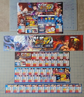 CAPCOM SUPER Street Fighter IV 4 Arcade Edition Art Set for Taito