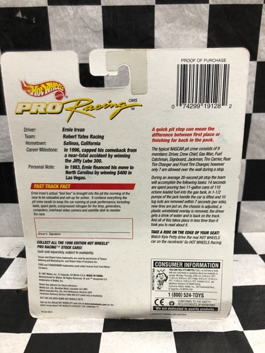 Hot Wheels Ernie Irvan #28 FORD TUNDERBIRD Havoline 1998 car and Box 1:64. - Picture 2 of 2