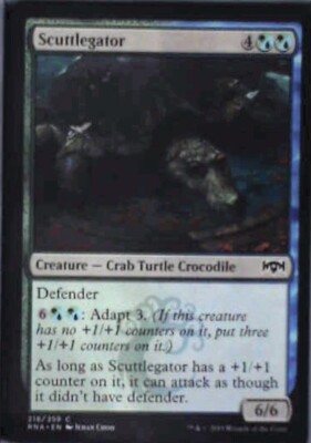 Scuttlegator - Ravnica Allegiance: #218, Magic: The Gathering Nm R34