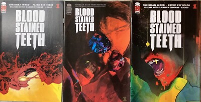 Blood Stained Teeth 1A, 1B, 1C Image 2022 Comic Books