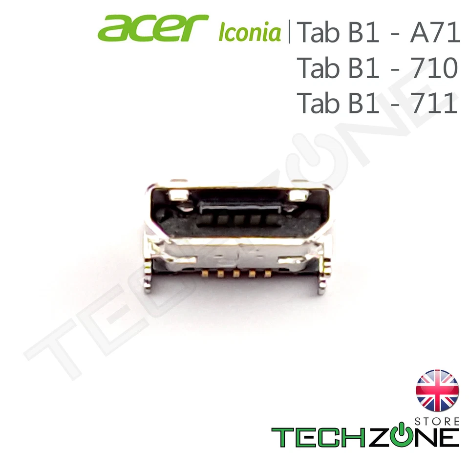 Conector de puerto de carga micro USB original Acer Iconia B1 - A71 710 711 720 721 Foto 3 de 4