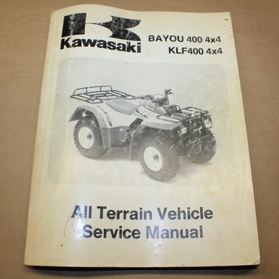 Factory Service Manual Repair Book OEM Kawasaki Bayou 400 4x4 KLF 400 4x4 | eBay