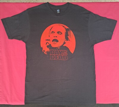 Day Of The Dead NEW T Shirt Size Large Bub Red Logo 80s Classic Zombie Horror 
