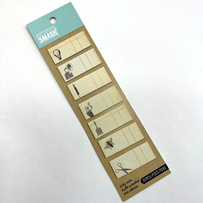Smash Notebooks SMASH K & Company Vintage Style Sticky Notes Stickies Scrapbook ...