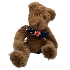 Russ Bear Plush Little Patriots Bear American Flag Bowtie Ode to America