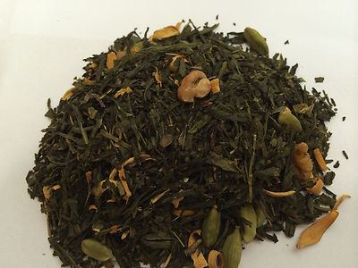 250g Mandel Vanille Grüner Tee (GP:50,40 /1kg) Grüntee Sencha Tea vanilla almond