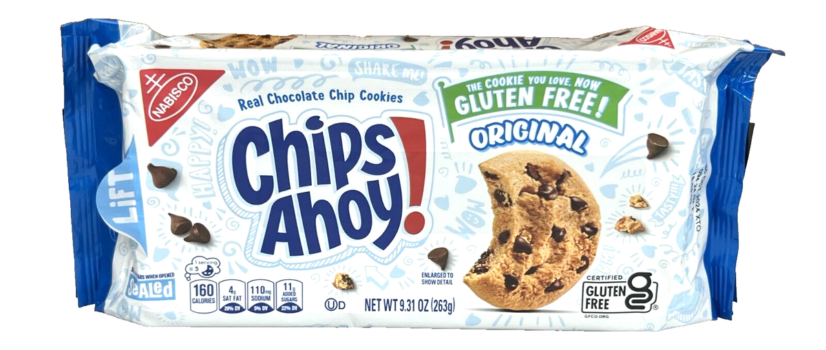 Nabisco Chips Ahoy Original Gluten Free Chocolate Chip Cookies