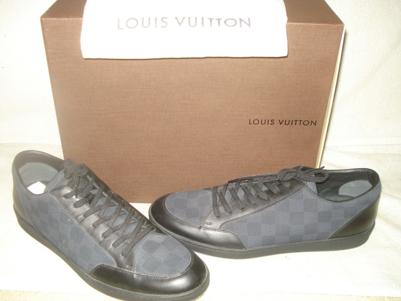 100% AUTHENTIC NEW MEN LOUIS VUITTON DAMIER LOW TOP SNEAKER UK 9.5/US 10.5