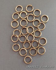 SNAPEEZ® II ULTRAPLATE® Antique Brass Jump Ring 9mm. Made in USA. Pack 25.