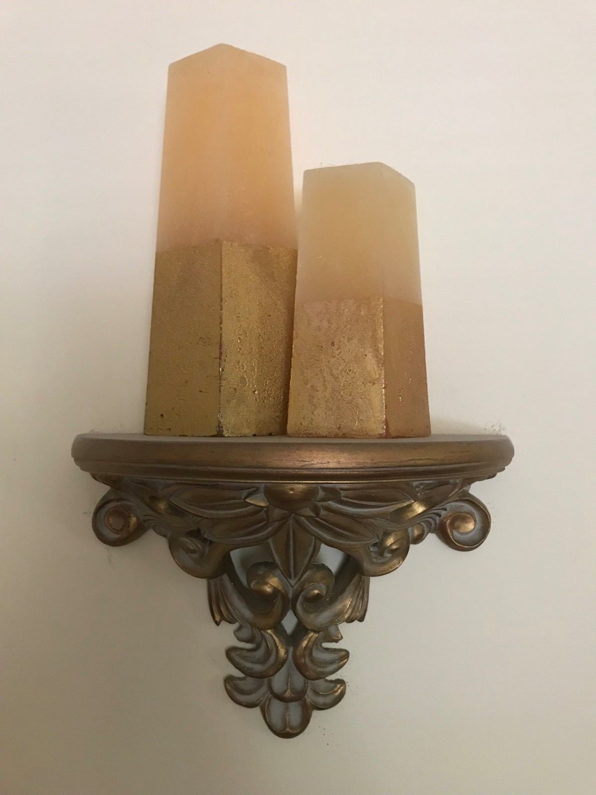 Antique Wall Shelf Sconce Set Without Candles By The Bombay Company eBay