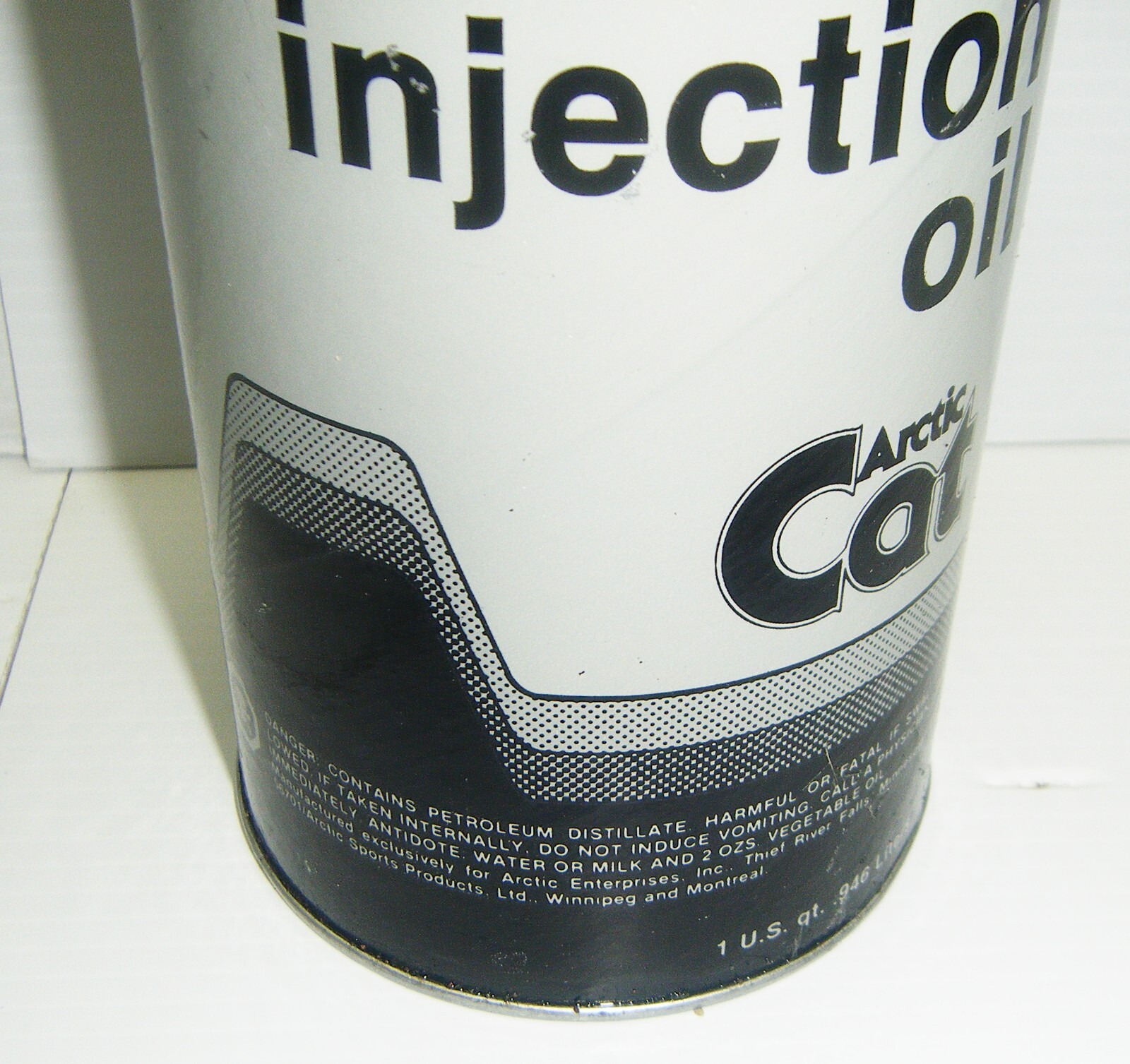 Vintage 1970s Arctic Cat Snowmobile 1 Quart Injection Oil Can | eBay