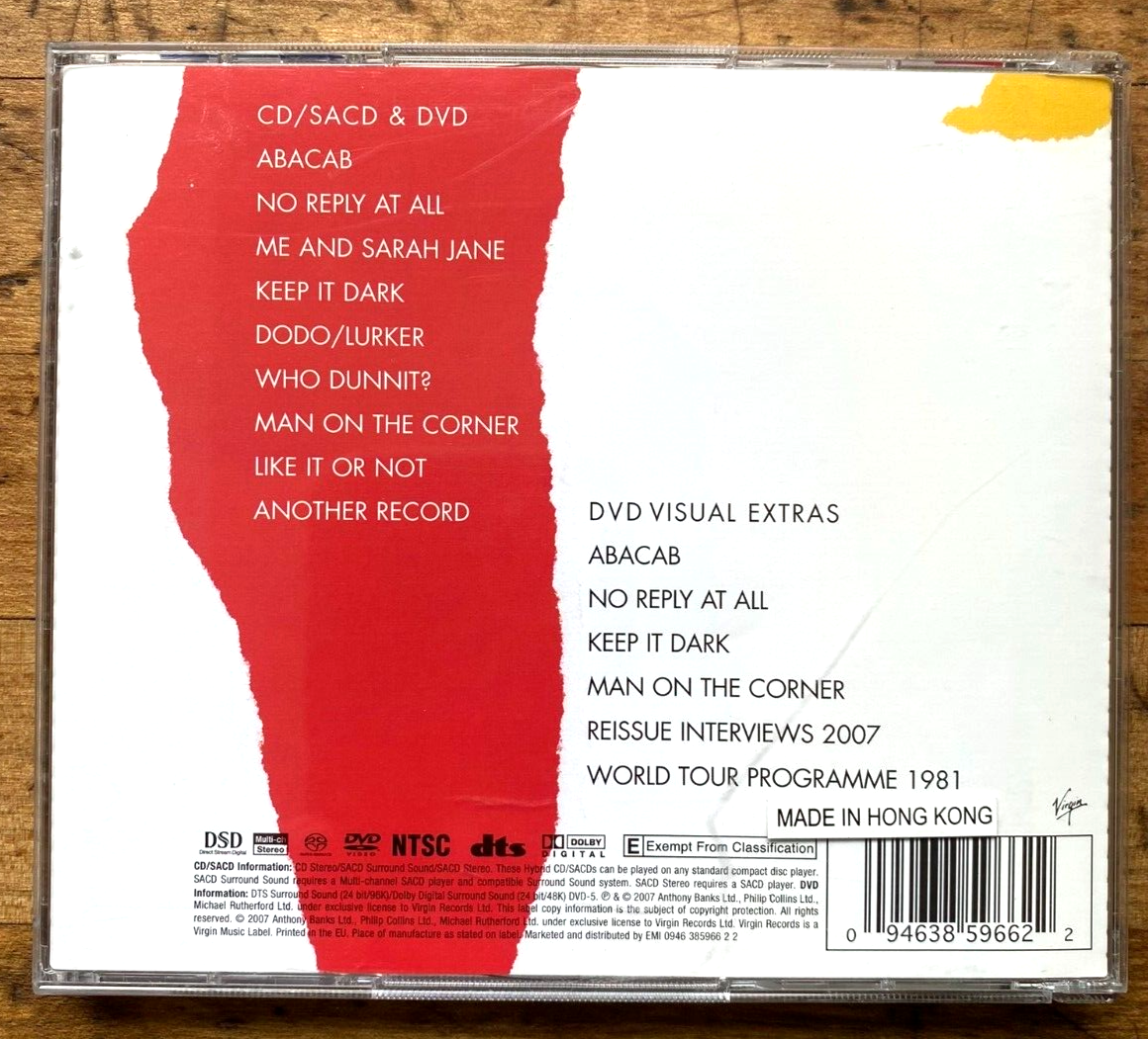 Genesis – Abacab - SACD / Hybrid - Very Rare 2007 UK Release