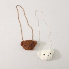 Girls Teddy Bear Bag, Small Teddy Bear Face Crossbody Purse for Age 2-6yrs
