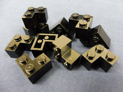LEGO   10x Winkelstein Stein Basic Ecke 2x2 schwarz (2357)