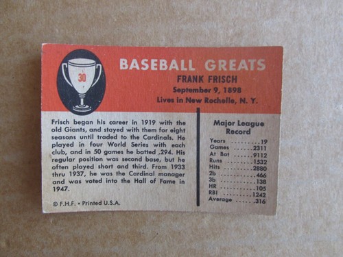 1961 FLEER BASEBALL CARD SINGLES COMPLETE YOUR SET PICK CHOOSE UPDATED 8/19 - 第 57/287 張圖片