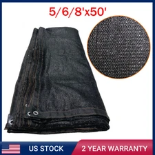 5'/6'/8'x50' Fence Windscreen Privacy Screen Shade Cover Mesh Garden Backyard