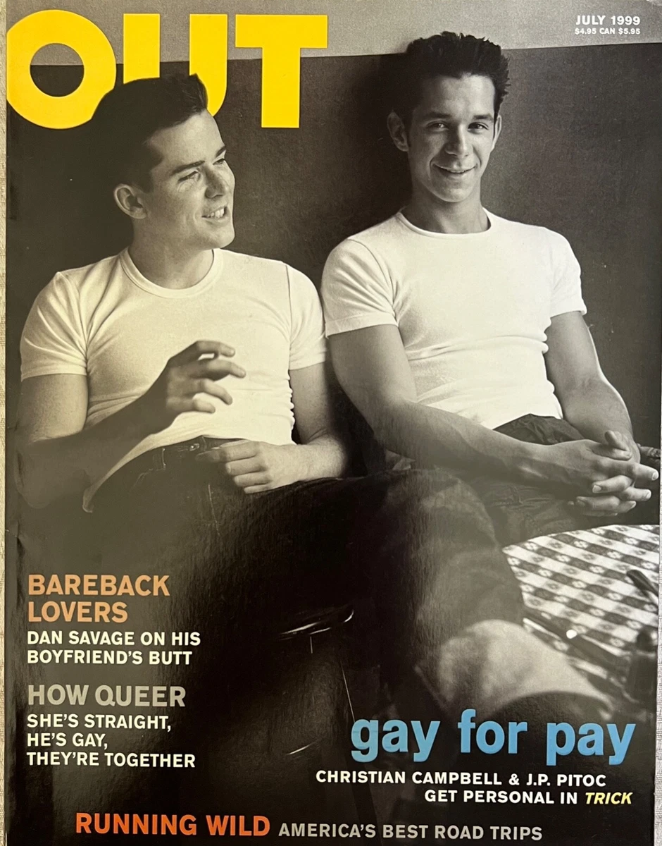 July 1999 OUT Magazine Gay for Pay Bareback Lovers How Queer Running Wild |  eBay