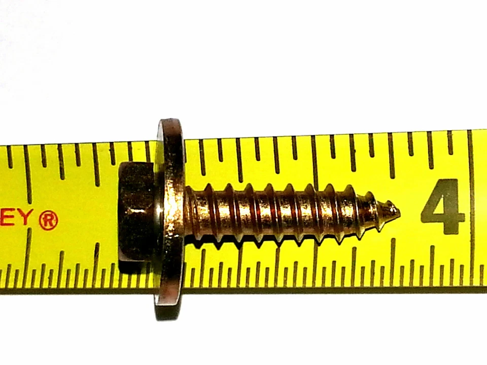 GM Body Fender Grille Interior Factory Correct #10x3/4" Screws Bolts 10pcs J - Image 3 of 4