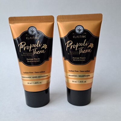Avon Elastine Propoli Thera Honey Me Smooth Shampoo Conditioner 1.69 oz 50 ml