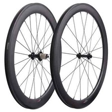 Juego de ruedas de carbono para bicicleta de carretera SAT sin tubo 60x25 mm con buje R13