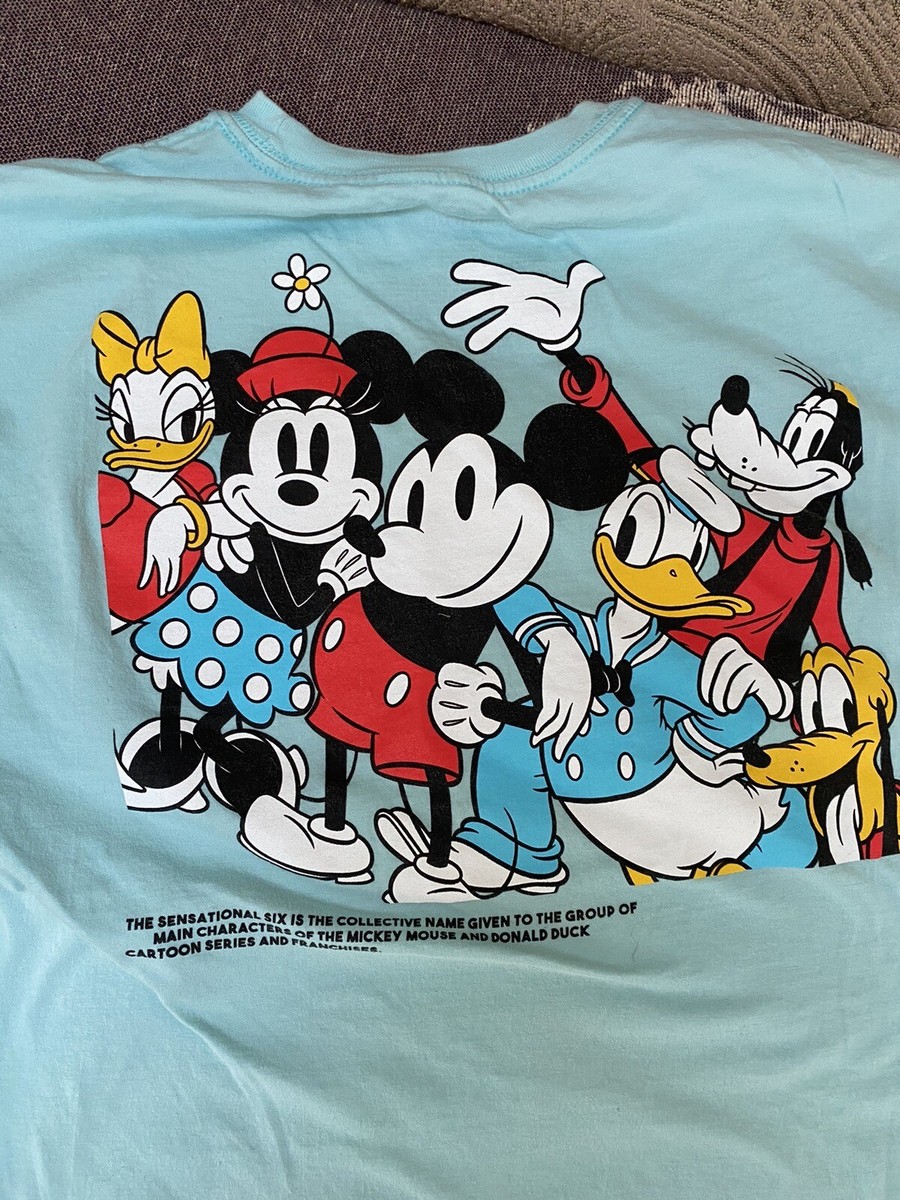 Disney Parks 2022 The Sensational Six Mickey and friends T shirt S