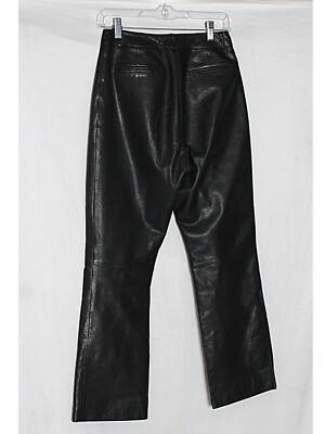 Womens Leather Pants Black Lambskin SOFT Size 2-4 Vintage Womens Leather Pants Black Lambskin SOFT Size 2-4 Vintage