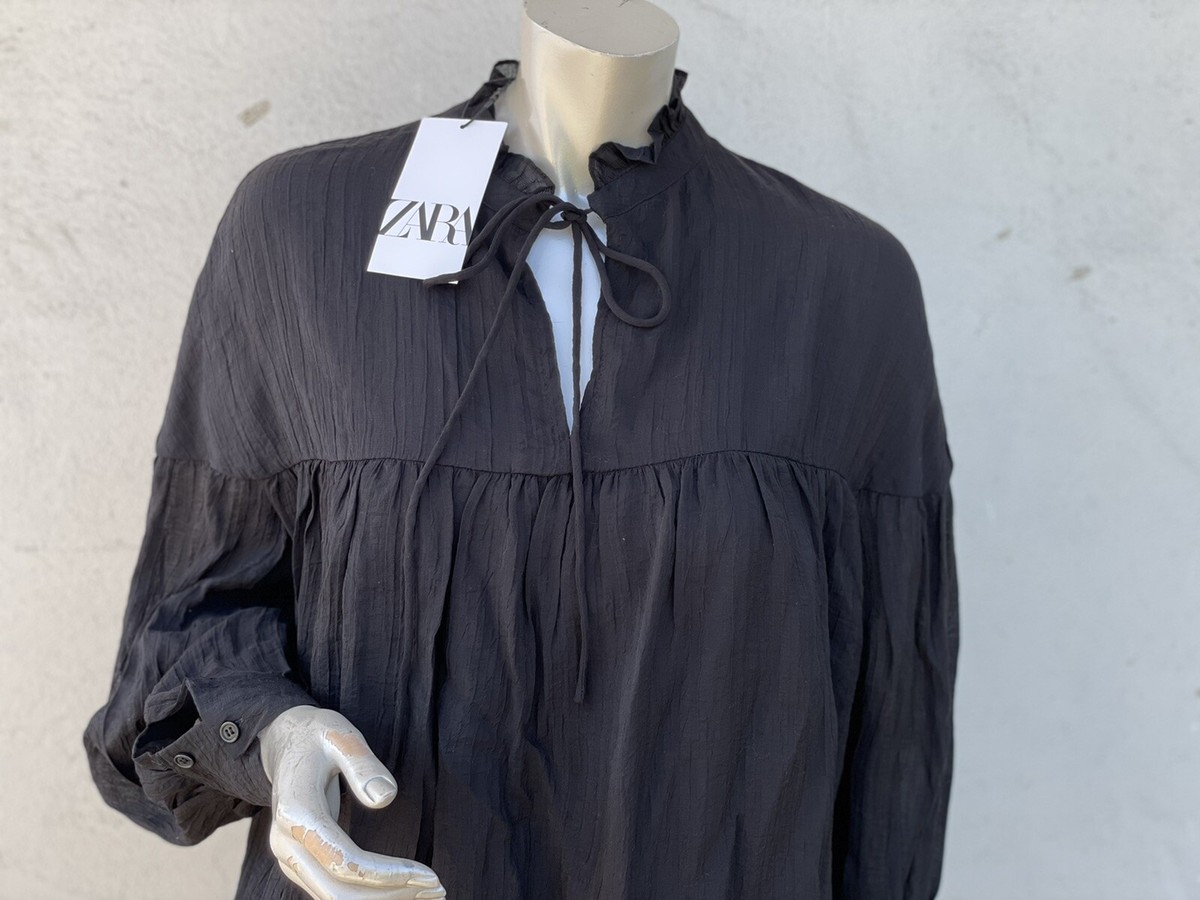 zara Black flowy mini dress Size | XS | | eBay zara Black flowy mini dress Size | XS | | eBay