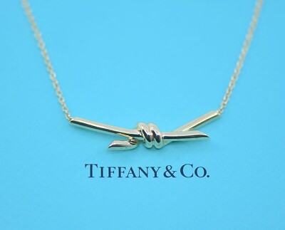 Tiffany & Co Knot 18K Yellow Gold Necklace | eBay