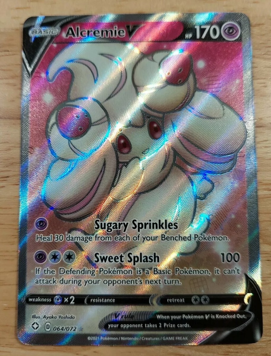 Alcremie V 064/072 Shining Fates NM Full Art Ultra Rare Pokemon