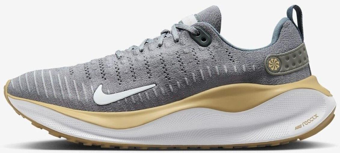 Nike ReactX Infinity Run Vegas Gold Grey Running Shoes FJ1221-007 Mens Size 9.5 Size 9.5 - Nike ReactX Infinity Run 4 TB Cool Grey Vegas  main image 3