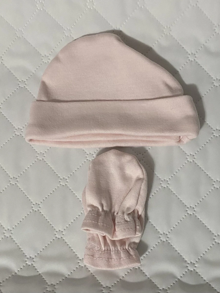 Infant hat cheap mitten set