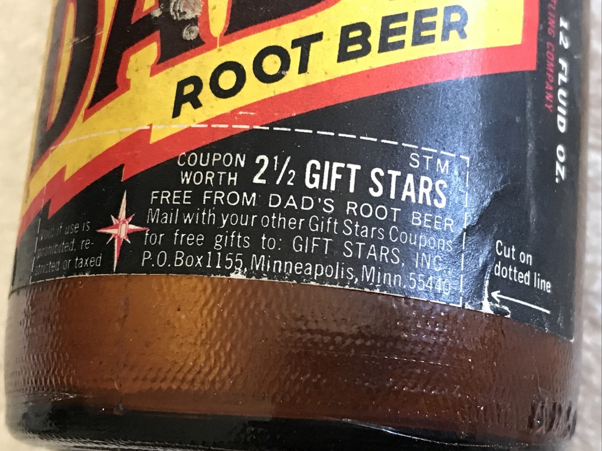 DAD's ROOT BEER NO DEPOSIT VINTAGE 12 oz. PAPER LABEL BOTTLE DAD's ROOT BEER NO DEPOSIT VINTAGE 12 oz. PAPER LABEL BOTTLE