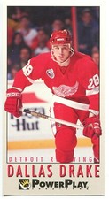 1993-94 Fleer PowerPlay #71 Dallas Drake Detroit Red Wings