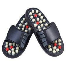 Rubber Foot Massager Slipper I Full Body Blood Circulation slippers black 8