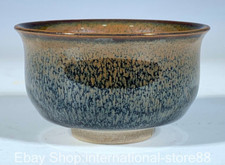 3" Rare Old Chinese Jian Kiln Porcelain Dynasty Palace Bowl Bowls