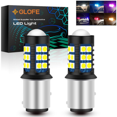 2X 30SMD Reverse Backup Brake Tail Lights LED Bulbs DRL 1157 BA15D T25S Replace