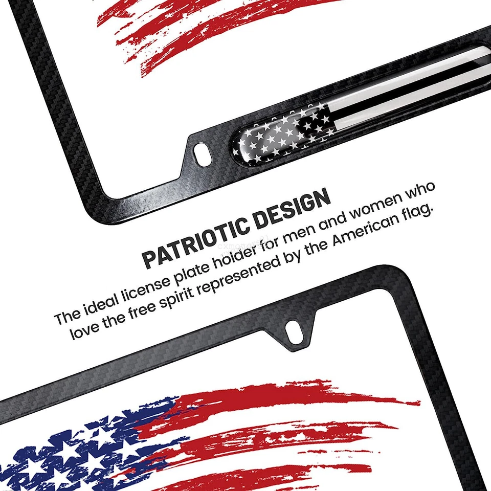 For Subaru Forester Legacy Outback License Plate Frame Carbon Fiber Tag Cover - Изображение 3 из 4