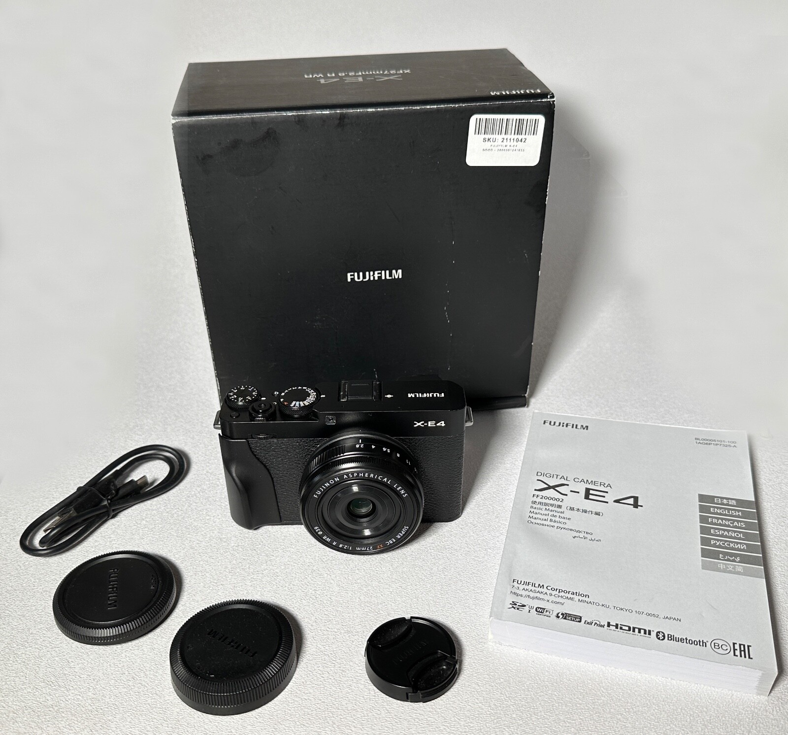 Fujifilm XE4 XF27mmF2.8 Kit Black eBay