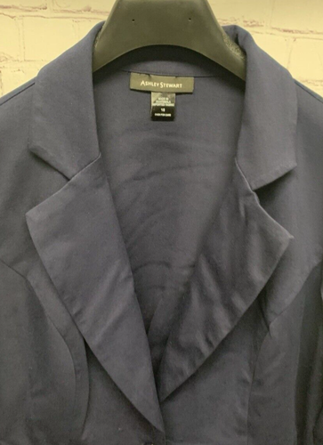 Ashley Stewart Size 18 Women's Blazer Jacket Suit Separate Solid Navy Blue - Picture 3 of 7