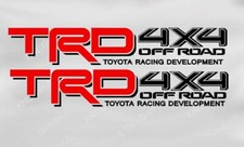 Trd 4x4 Off Road Toyota Racing Development Decal Tacoma Tundra Truck 2 Sets