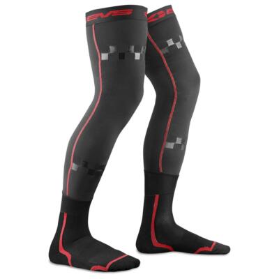 EVS TUG Fusion Kniebandage Futter/Socke Combo Erwachsene schwarz/rot Paar Größe Large/Xlarge