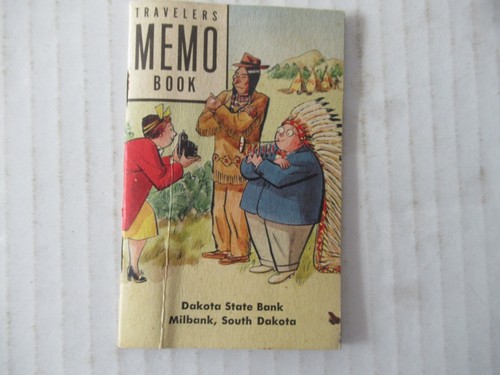 Travelers Memo Book Dakota State Bank Milbank, SD 1950 1951 - 第 1/7 張圖片