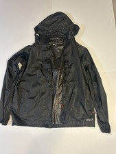 Gelert Stormlite 5000 Waterproof Packaway Black Rain Jacket Sz Xs/p