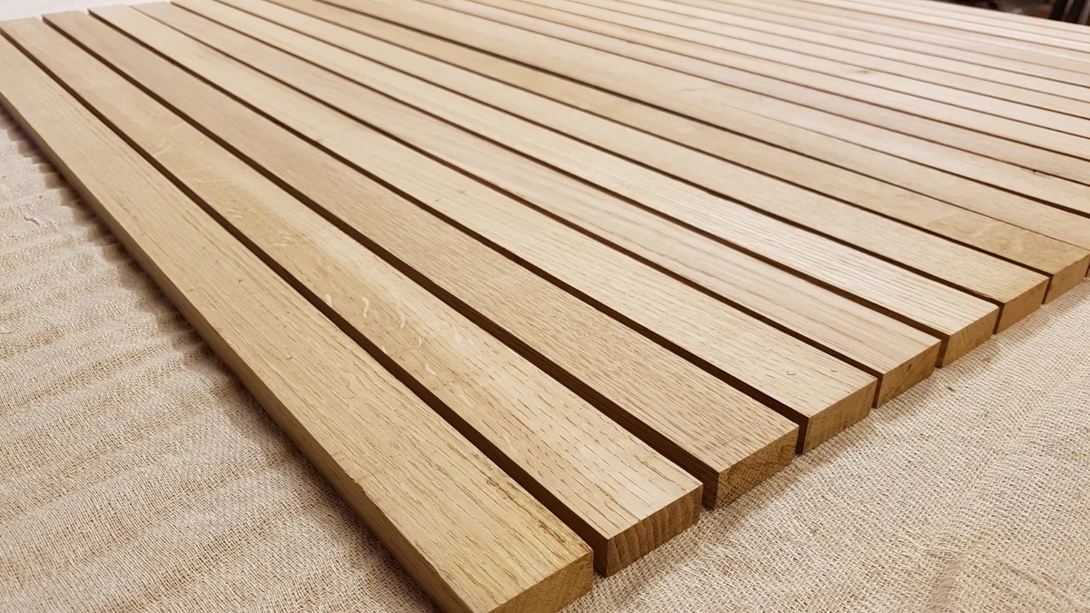 OAK TIMBER SOLID WOOD SLATS 10mm MULTIPLE LENGTHS KILN DRIED