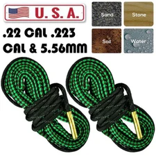 .22 Cal .223 Cal & 5.56mm Guns Barrel Cleaning Tool Bores Cleaner Rope Brush Kit