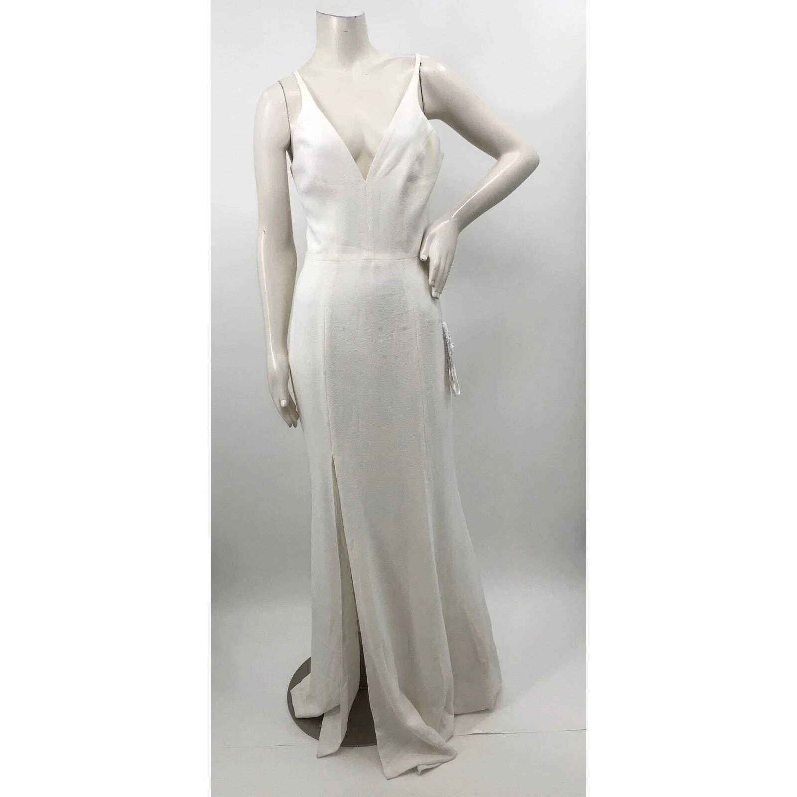 OFF WHITE Abito La Popolazione Iris Off White Formale Maxi Abito Taglia M Matrimonio